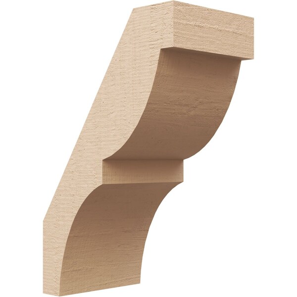 Ekena Millwork 5-inch W x 8-inch D x 12-inch H Valencia Rough Cedar Woodgrain TimberThane Knee Brace, Primed BRCUR05X08X12VALRCPR - main